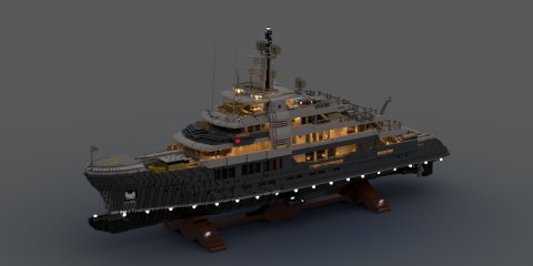 Arjan Oude Kotte from the Netherlands builds yachts out of Lego bricks
